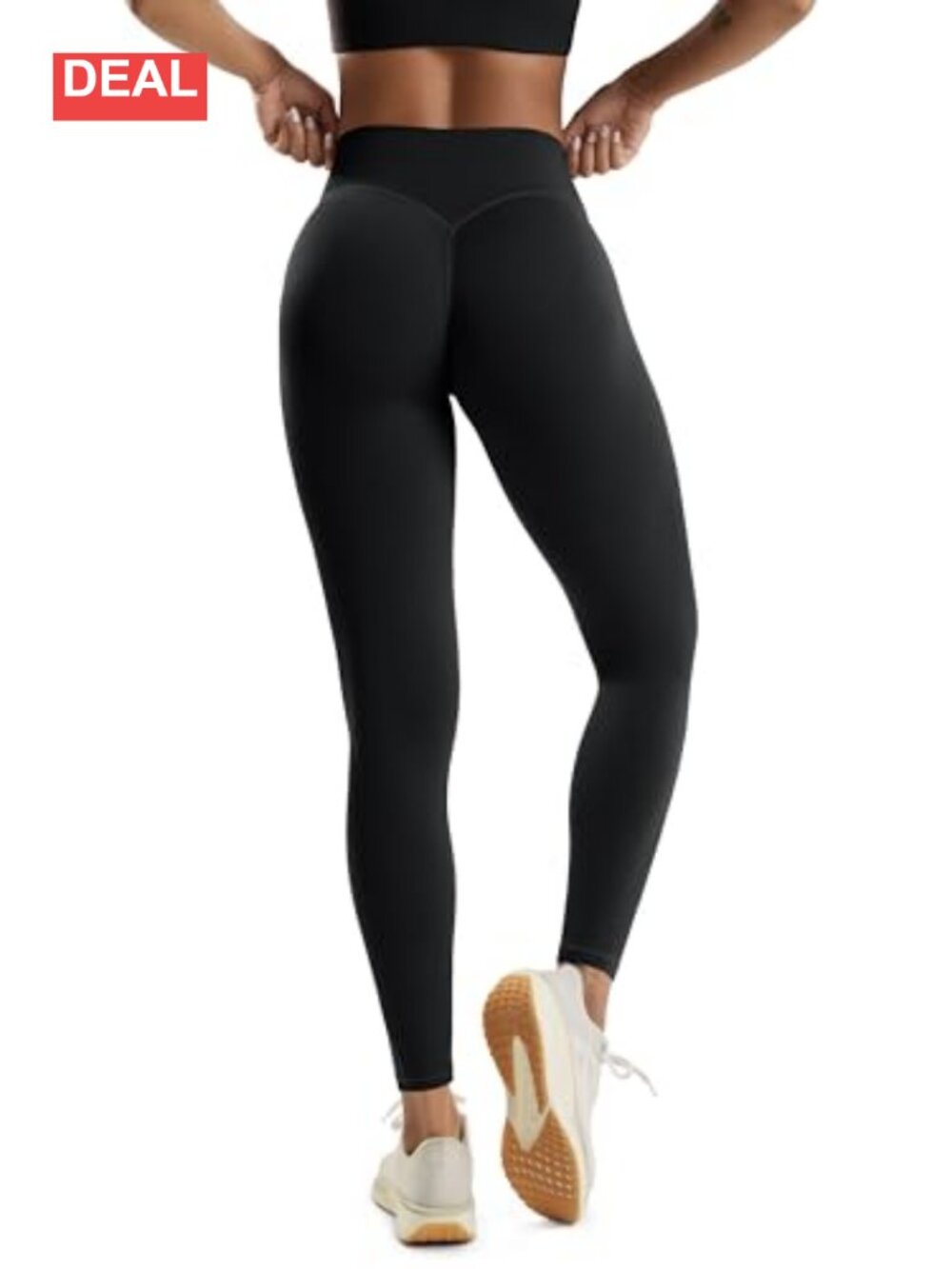 Hidden Scrunch Butt Lifting Leggings High Waist No Front Seam Yoga Pants
